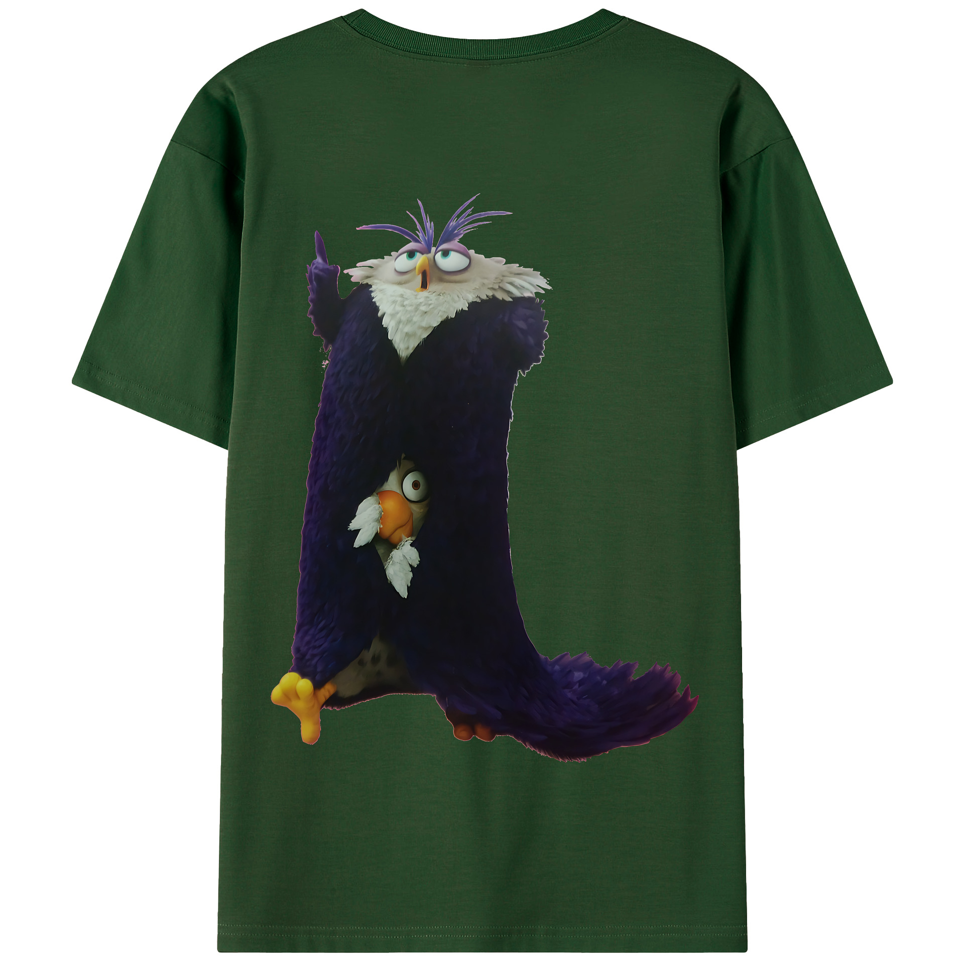 （画像用） Angry Birds アングリーバード 綿100％半袖Tシャツ（背面プリント）
